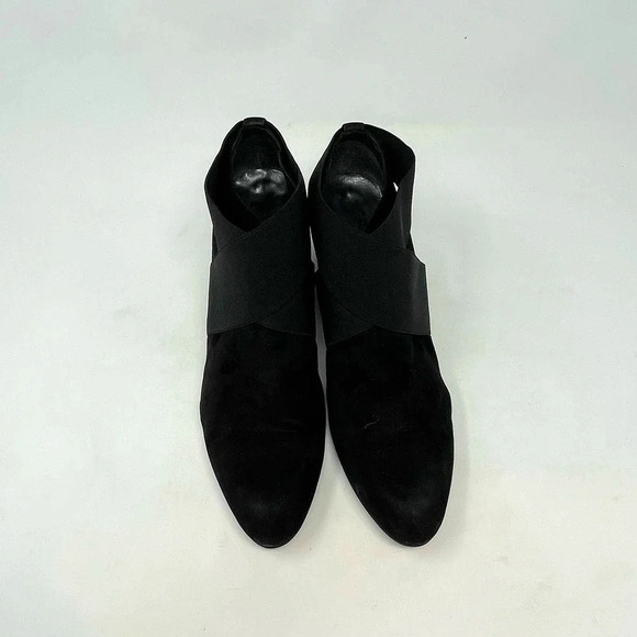 Stuart Weitzman Coban Suede Wedge Booties Black Size US 9.5 - Picture 2 of 12